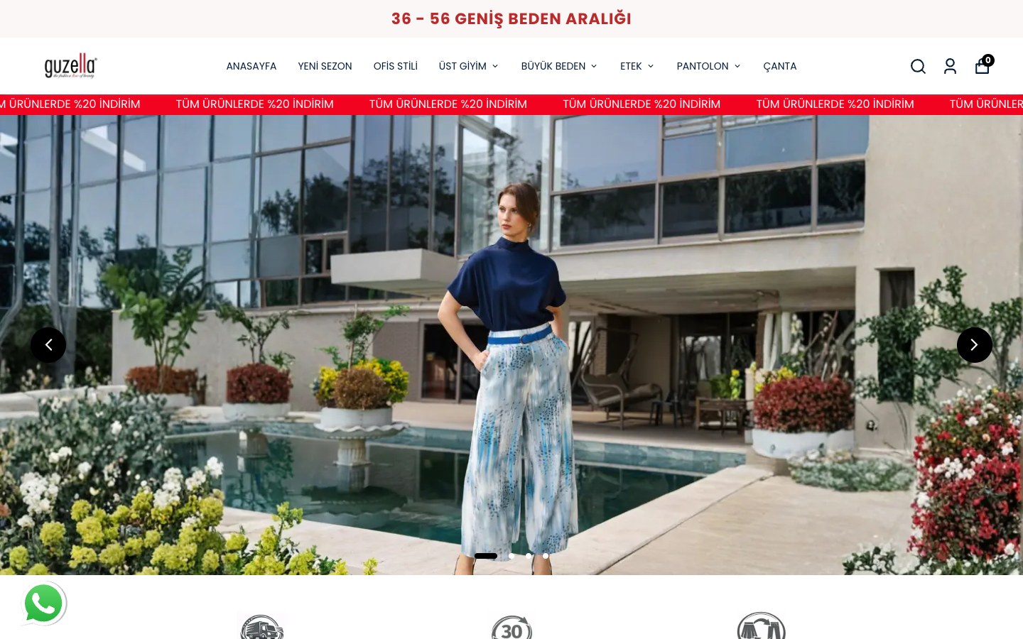 Guzella site ekran görüntüsü
