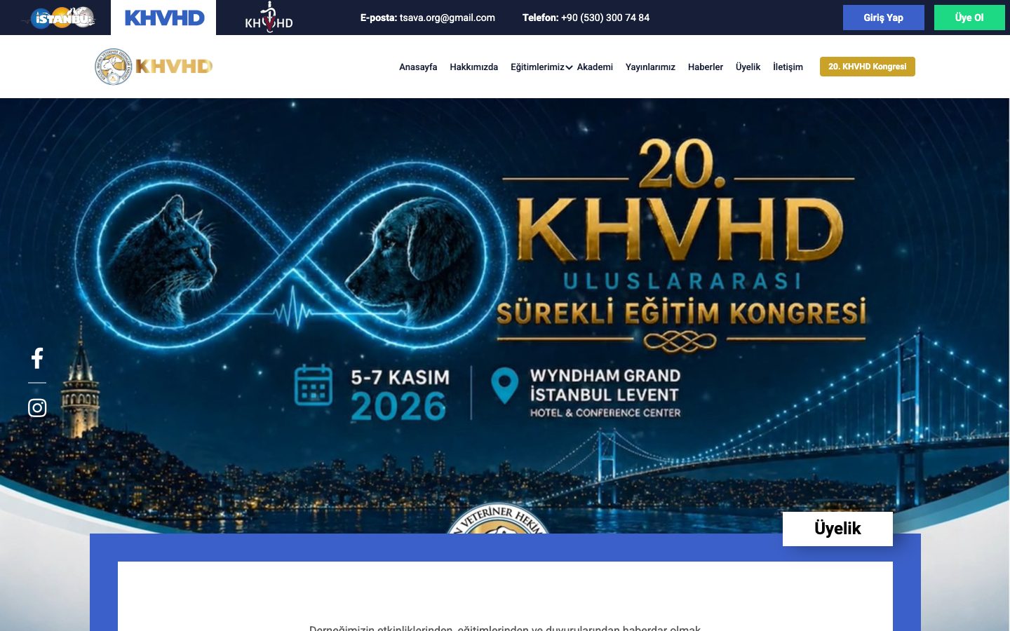 KHVHD site ekran görüntüsü