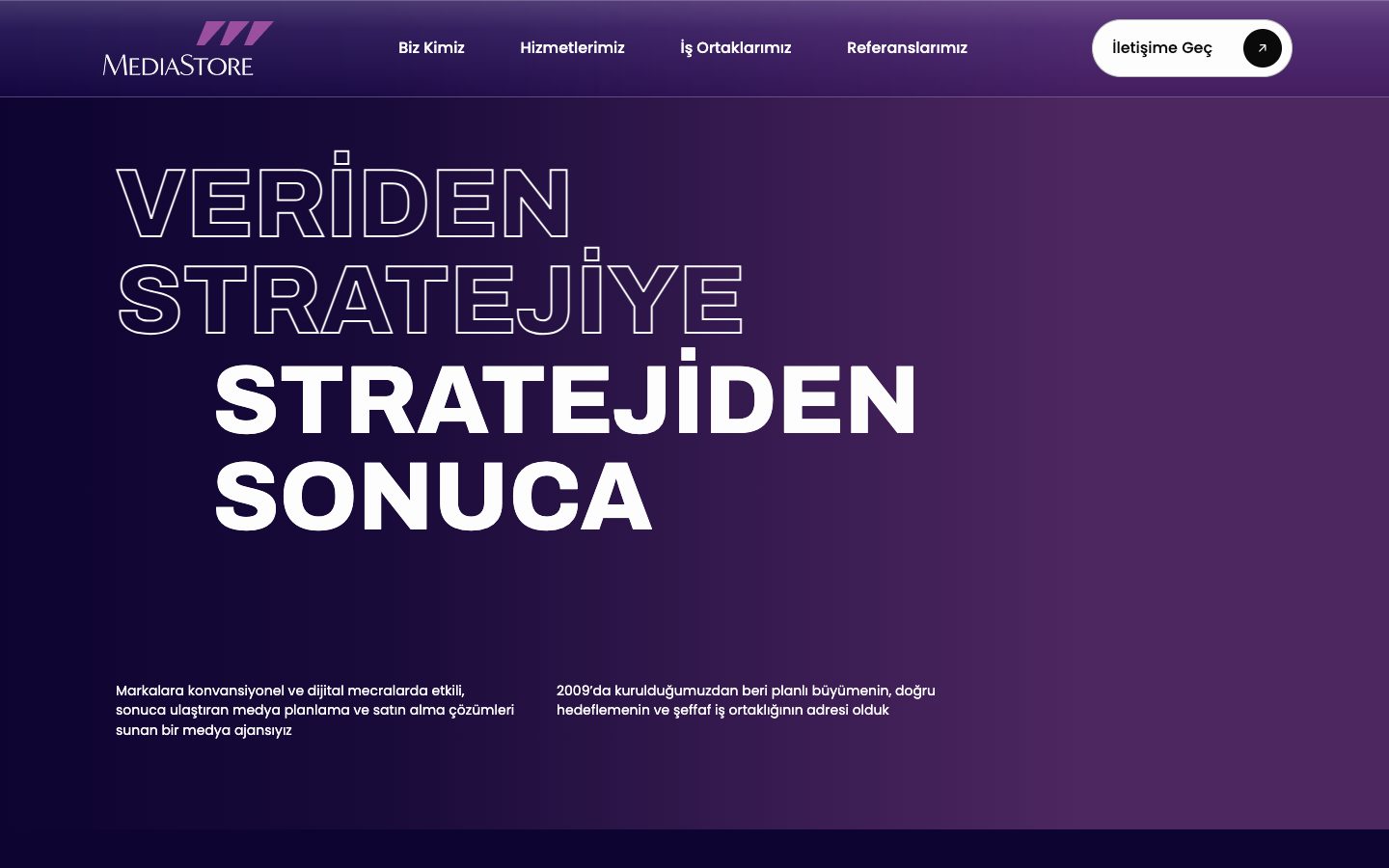 Mediastore site ekran görüntüsü
