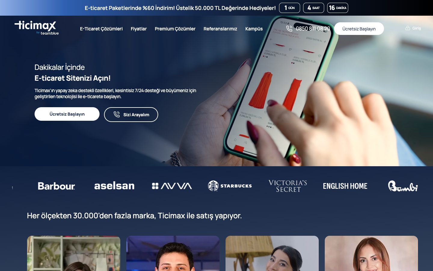 Ticimax site ekran görüntüsü