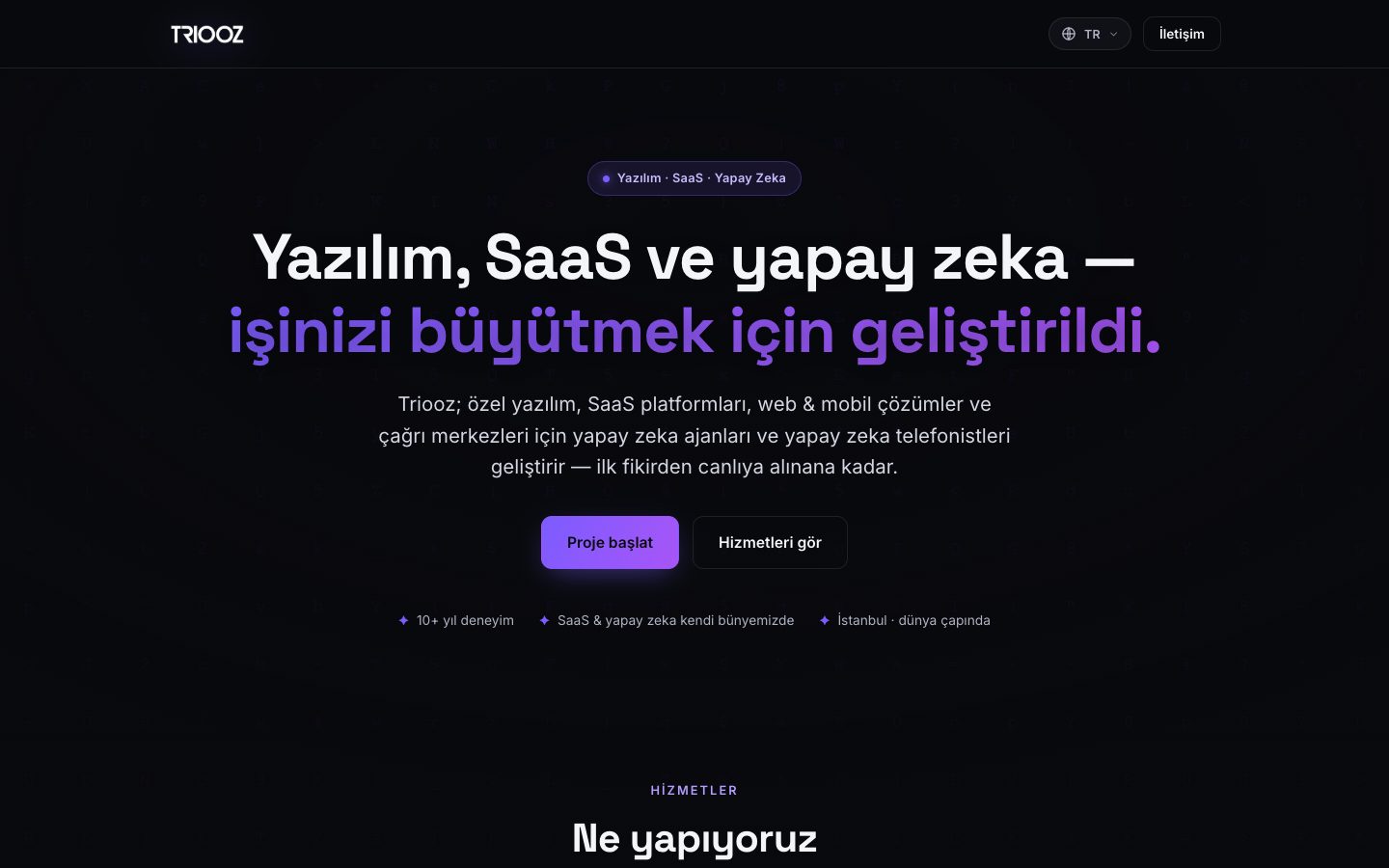 Triooz site ekran görüntüsü